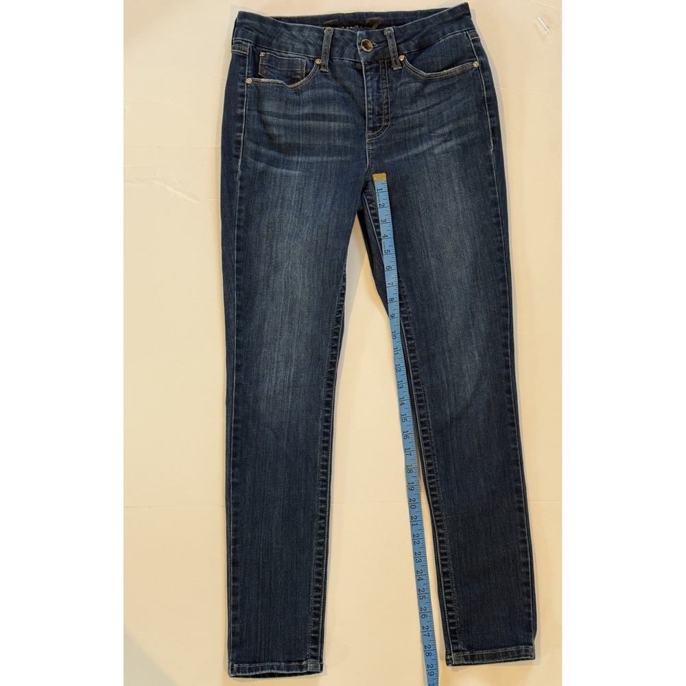Seven7 Tummyless Skinny Jeans Women's Size 6 Dark Wash Stretch Denim